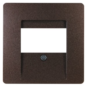 Kopp TAE-Abdeckung Paris in Palisanderbraun für Telefon-Anschlussdosen.