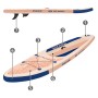 ECD Germany Stand Up Paddle Board Makani, apricot, 320x80x15cm, bis 120kg.