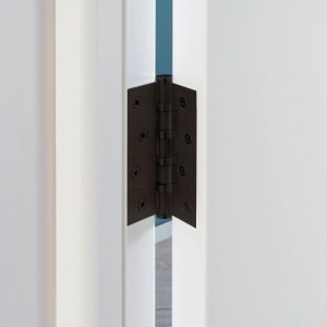 SOTECH 2 Stück Edelstahl SS304 Schwarz Türscharnier Aufschraubband 101 x 76 x 2,0 mm Tragkraft 60 Kg Kugelgelagert