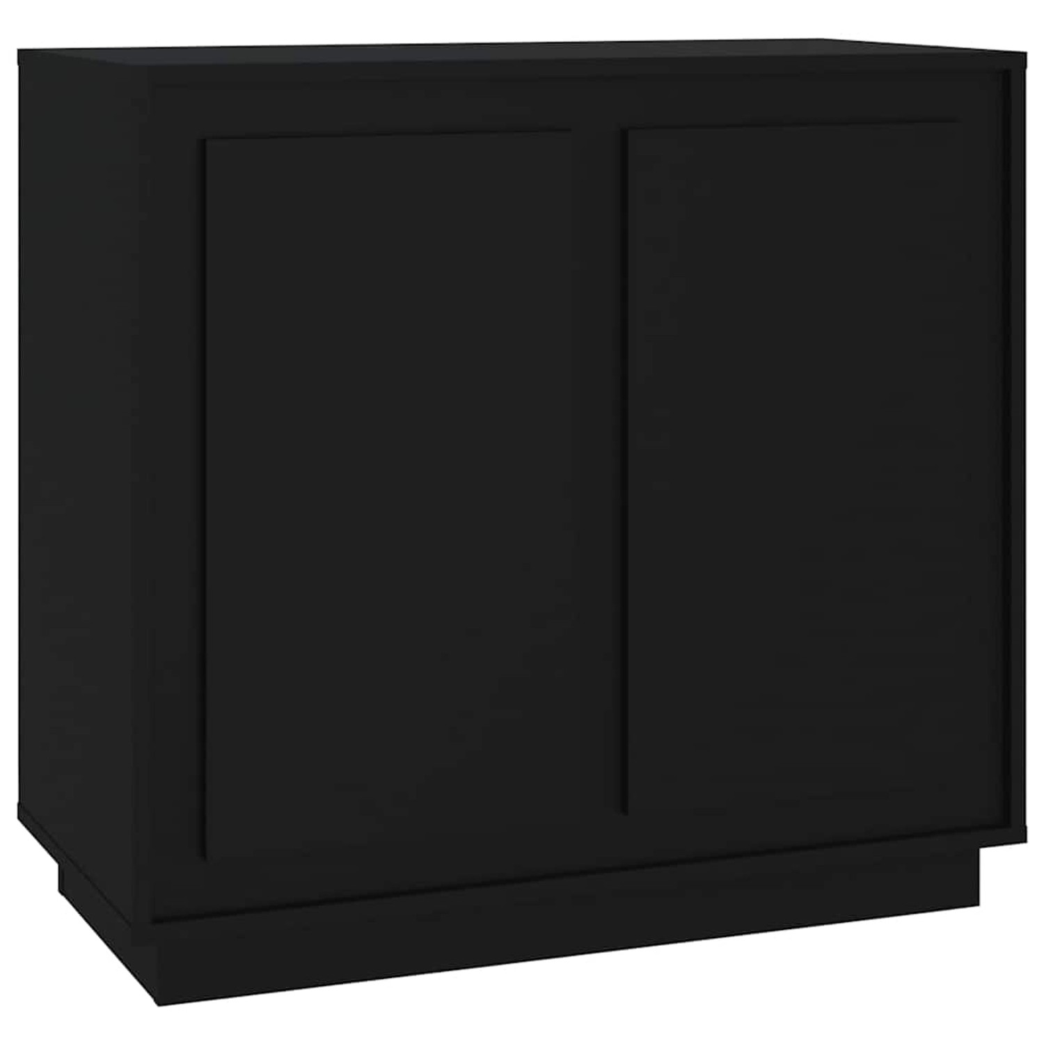vidaXL Sideboard Schwarz 80x34x75 cm Holzwerkstoff 819885