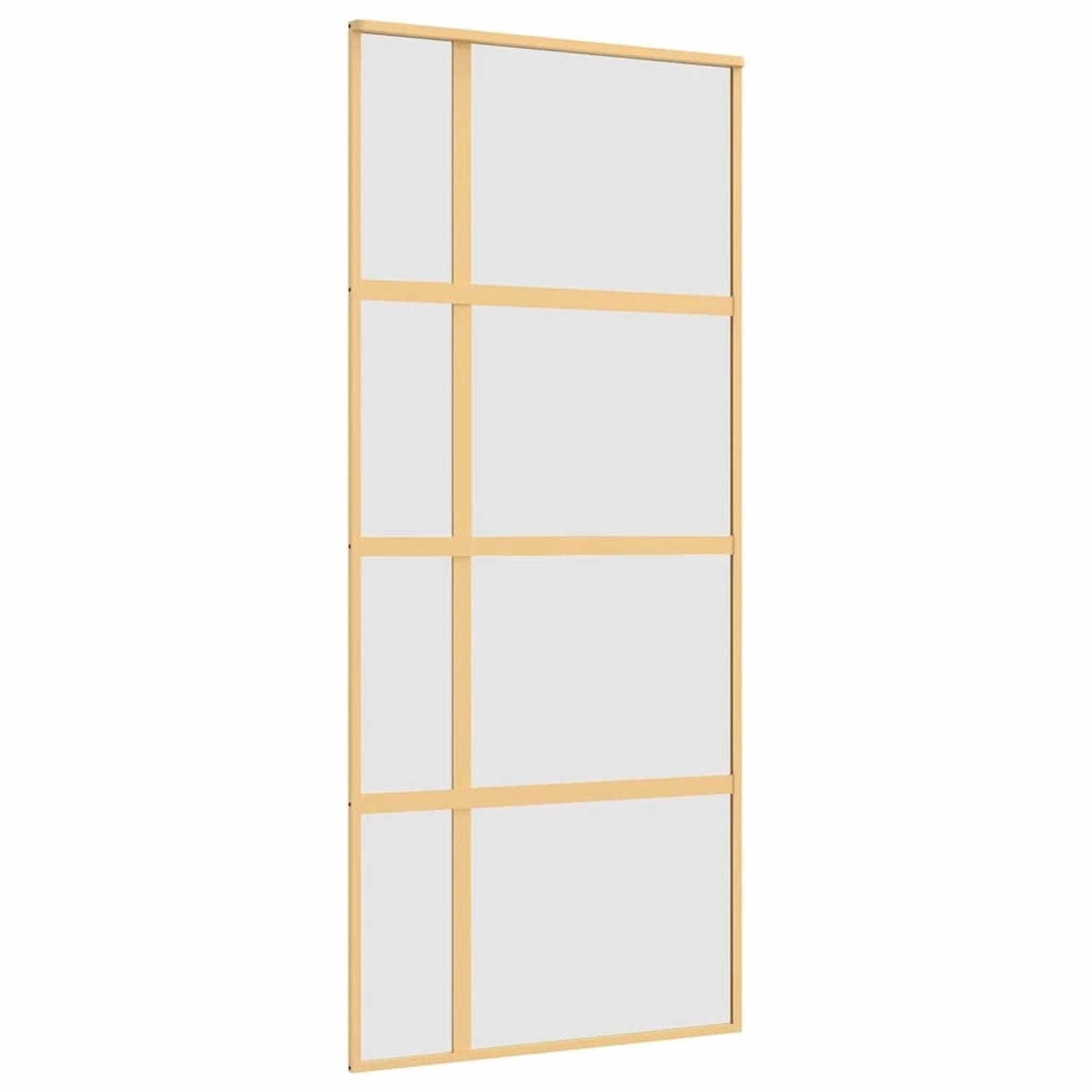 vidaXL Schiebetür Golden 90x205 cm Matt ESG-Glas und Aluminium 155194 günstig online kaufen