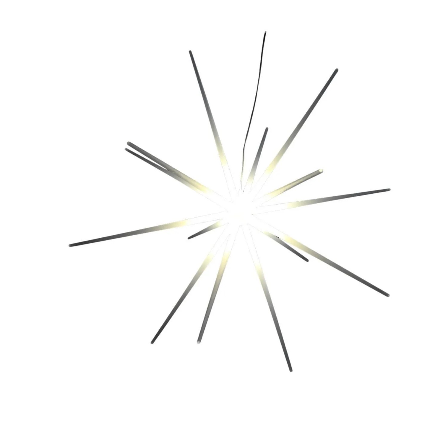 Lex Leuchtstern Lichterstern Lichterkette Weiß Batterie 14 LEDs 8 Leuchtfunktionen