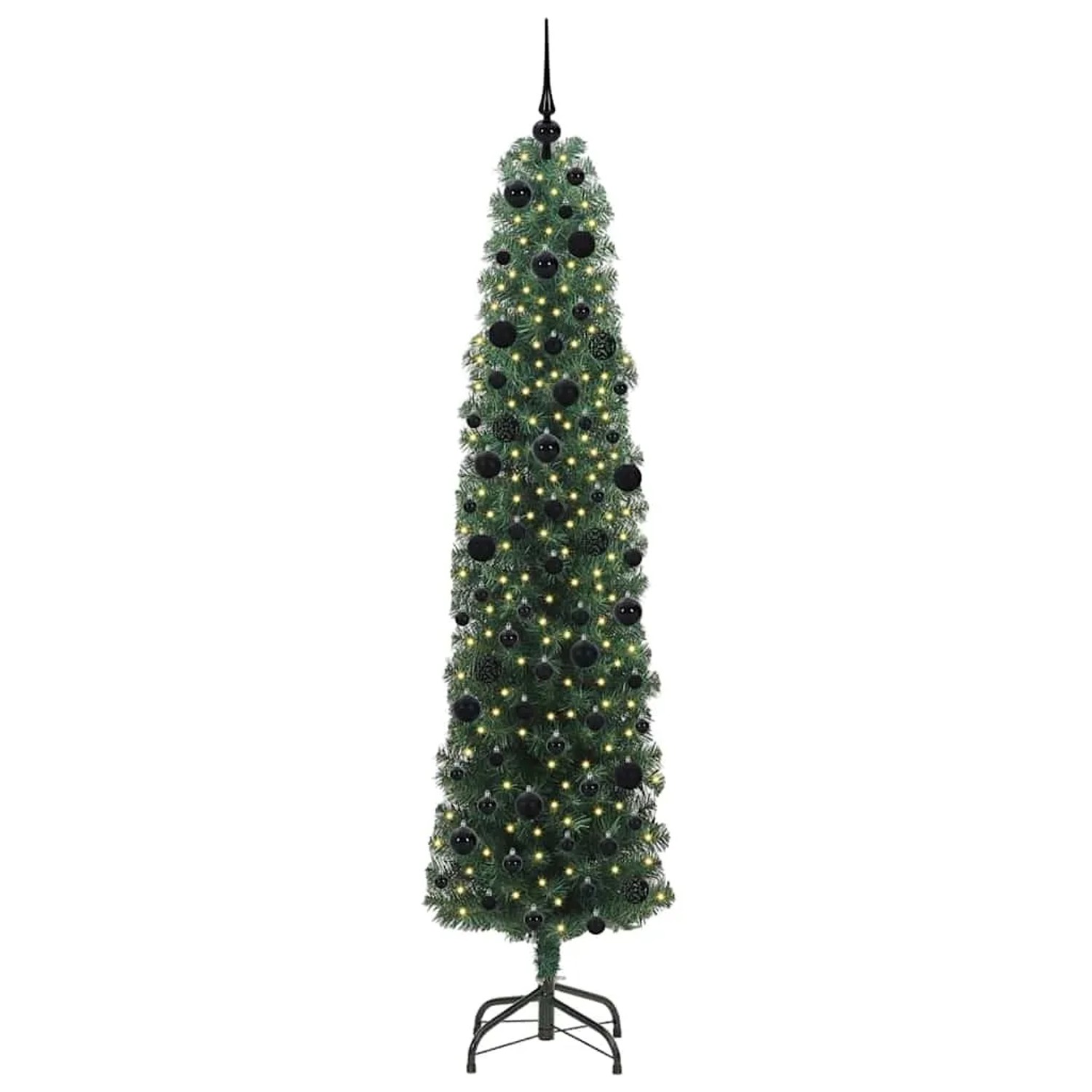 vidaXL Künstlicher Weihnachtsbaum mit 300 LEDs mit Ständer Grün 240 cm 3394970