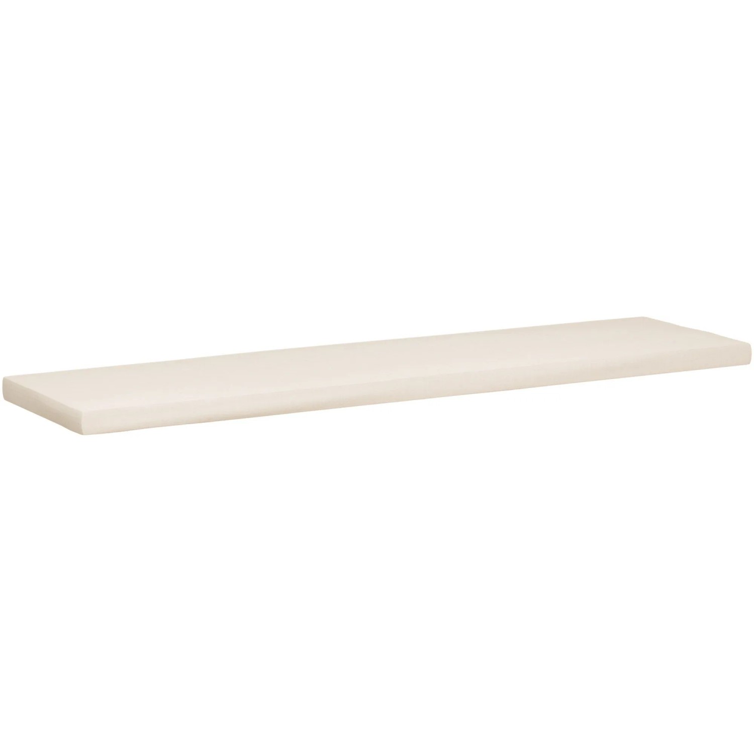 DELUKE Sitzkissen PARIS 186x48x8cm Kunststoff Creme Sitzkissen Outdoor für Gartenbank