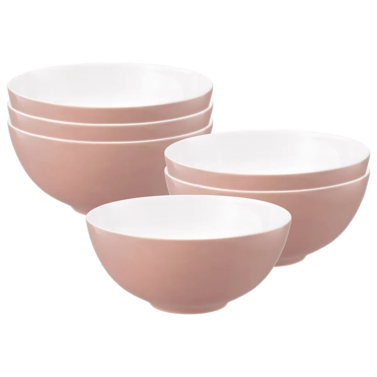 Seltmann Weiden Life Fashion Schüssel 21 cm 6er Set Posh Rose