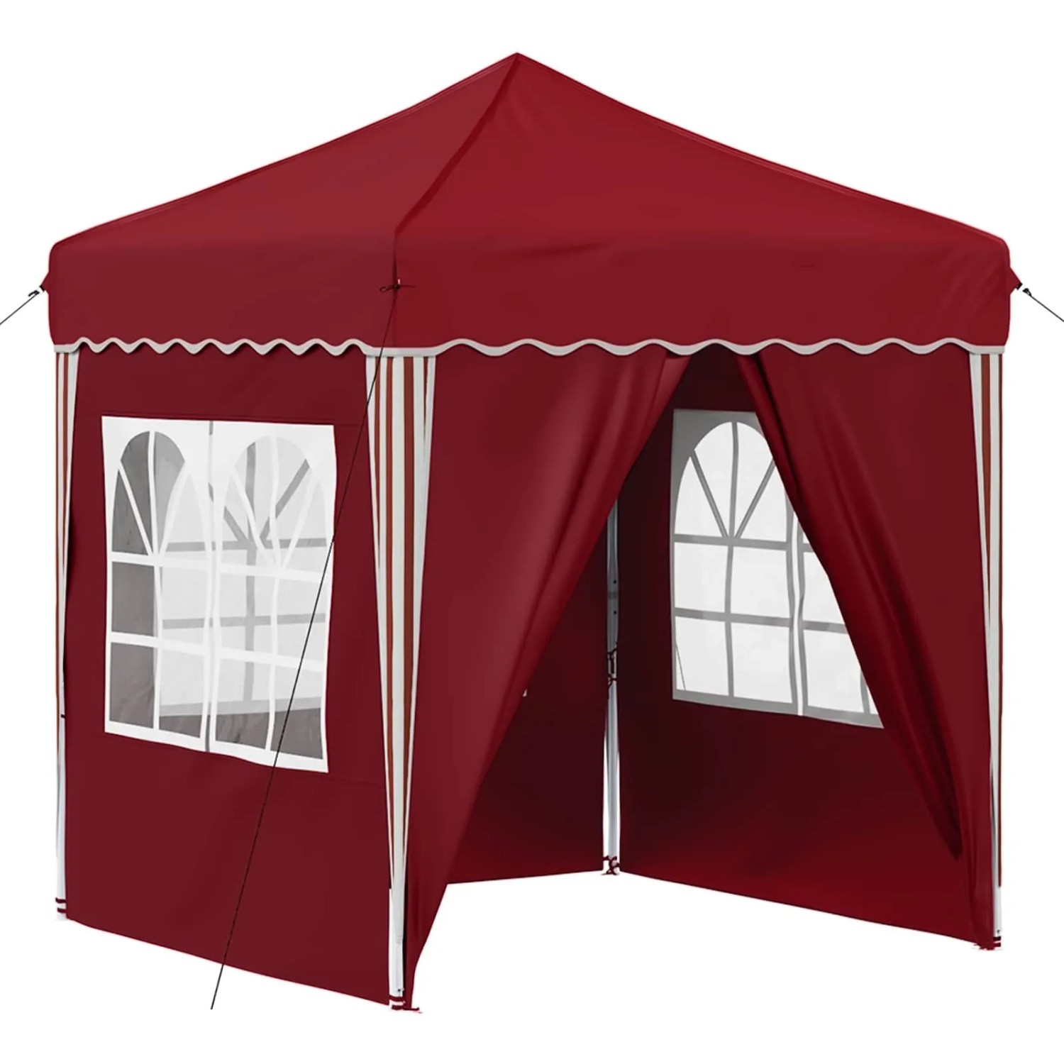 vidaXL Pop-up Partyzelt Bordeauxrot 195 x 195 x 245 cm Oxford-Stoff 42019741