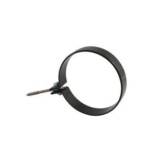 Marley Rohrschelle DN 53 braun mit Ringschraube, 2er-Set zur Befestigung von Dachrinnen.