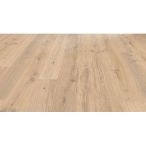 Helle Living by Haro Landhausdiele Parkett Eiche Creme, strukturierte Oberfläche mit Naturöl-Finish.