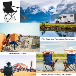 BigDean Faltstuhl Grün Campingstuhl Anglerstuhl Mit Getränkehalter Tragetasche Anglersessel Klappbar Klappstuhl Gartenstuhl Faltstuhl Relaxsessel