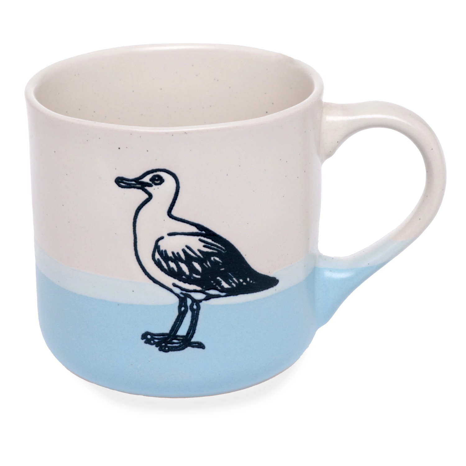Steingut-Becher Möwe Ø 9 cm Hell-/Dunkelblau günstig online kaufen