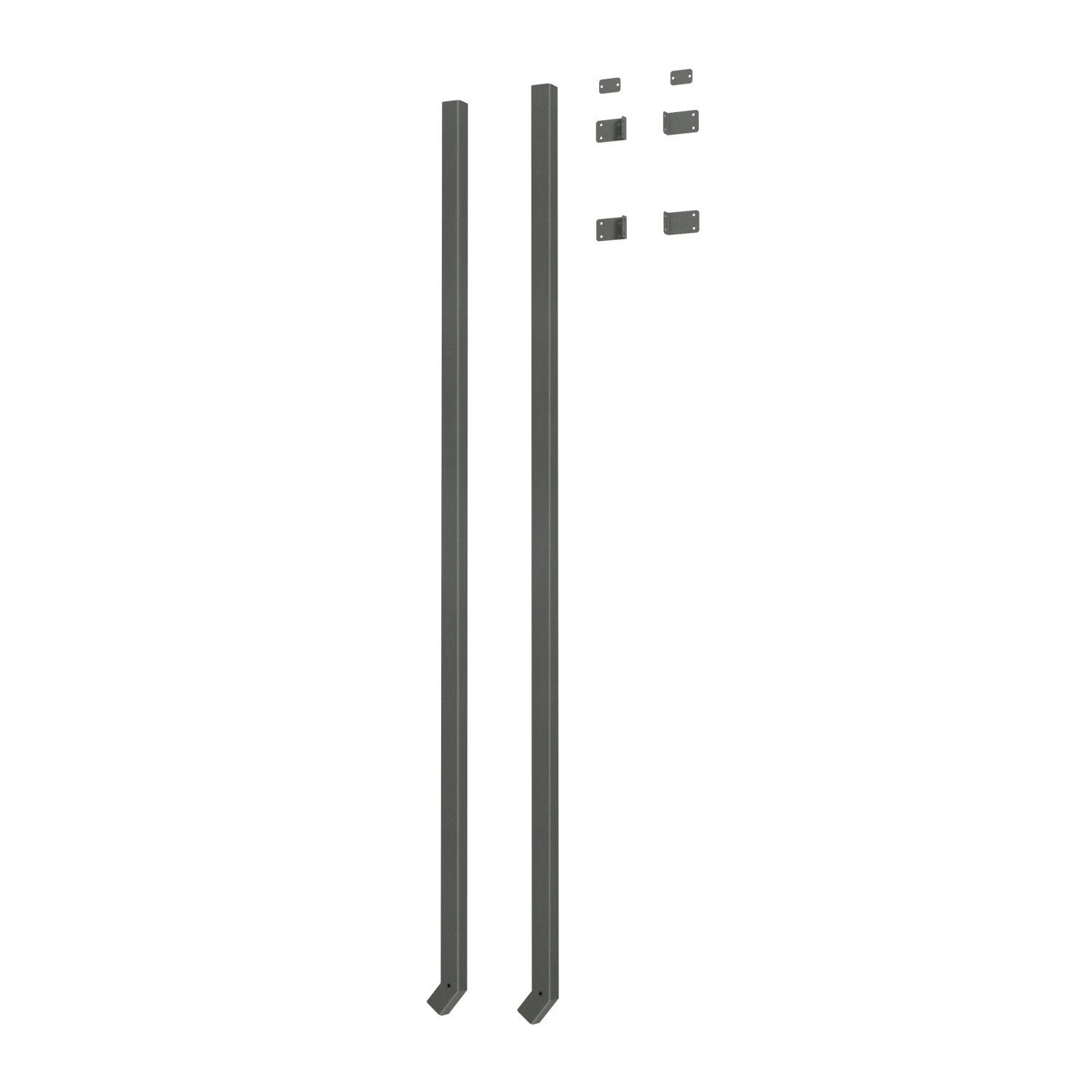 Fallrohr-Set für Gerätehäuser, 2 Stück, Aluminium, zur Regenwasserableitung.
