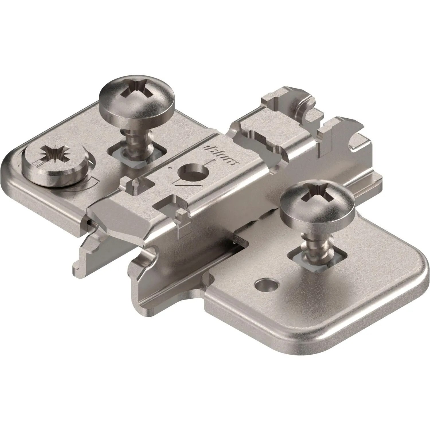 Blum Exzenter-Kreuzmontageplatte Clip Zwillingsanschlag Stahl Expdando Distanz 3 mm