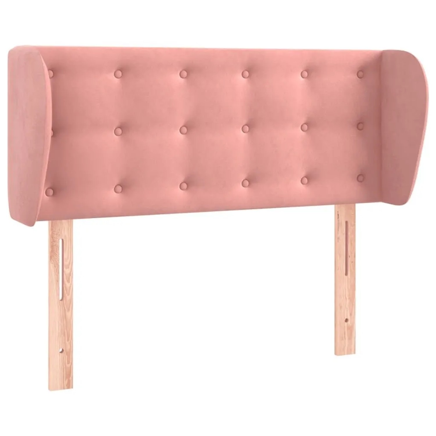 vidaXL Kopfteil mit Ohren Rosa 103x23x78/88 cm Samt 3117625