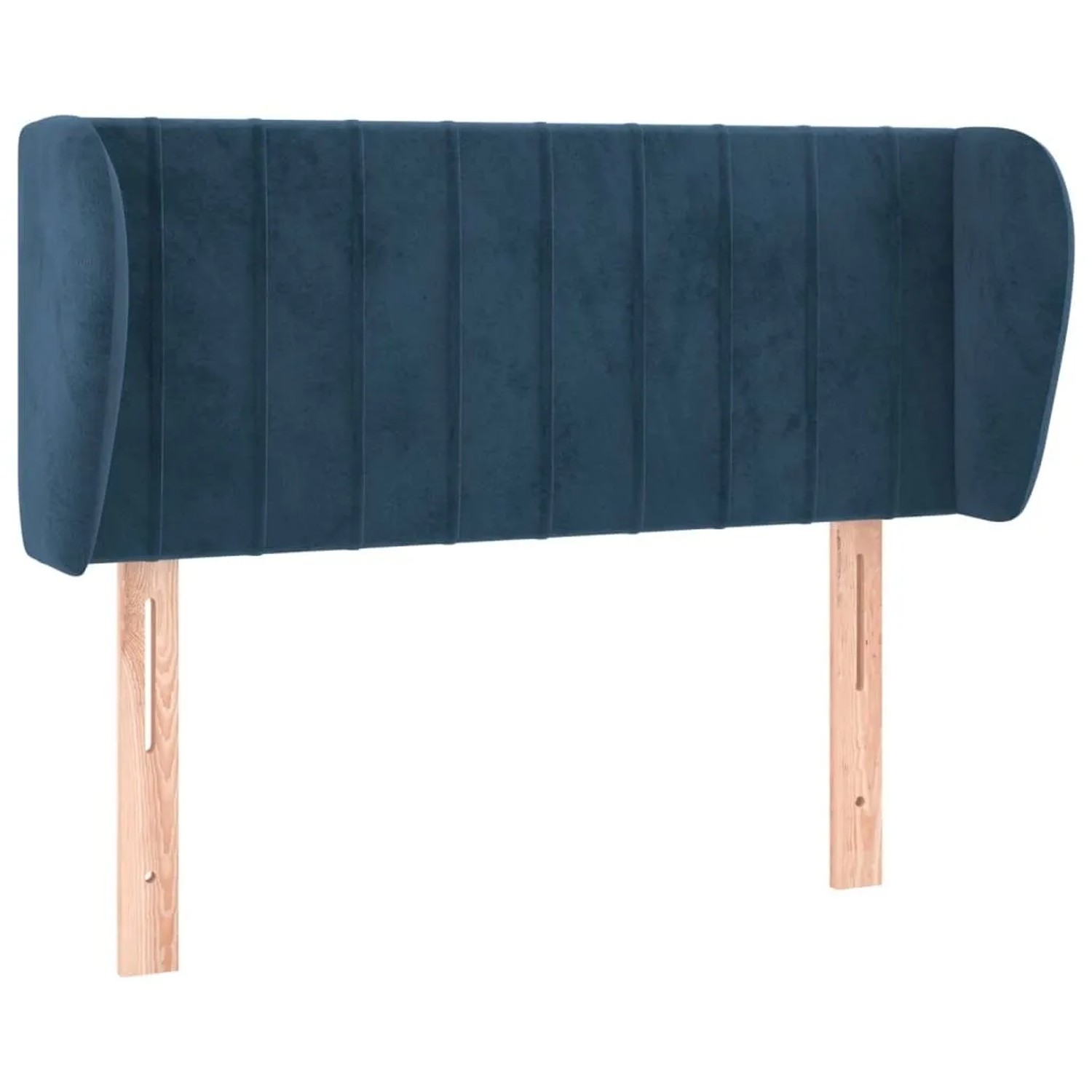 vidaXL Kopfteil mit Ohren Dunkelblau 83x23x78/88 cm Samt 3117416