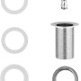 baliv Schaftventil SV-3410 Chrom, Auslaufventil für Waschtische, bestehend aus Dichtungen und Ventilkörper.