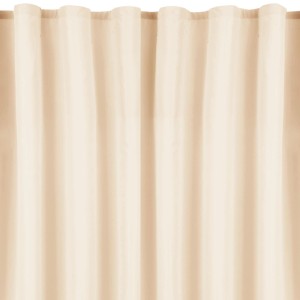2er Set Dekoschal Ellen beige, 140x145cm, mit Universalband und Raffhalter für Fenstervorhänge.