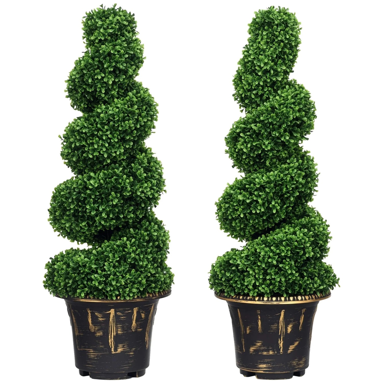 HOMCOM Künstliche Pflanzen 2er-Set mit Blumentopf 90 cm