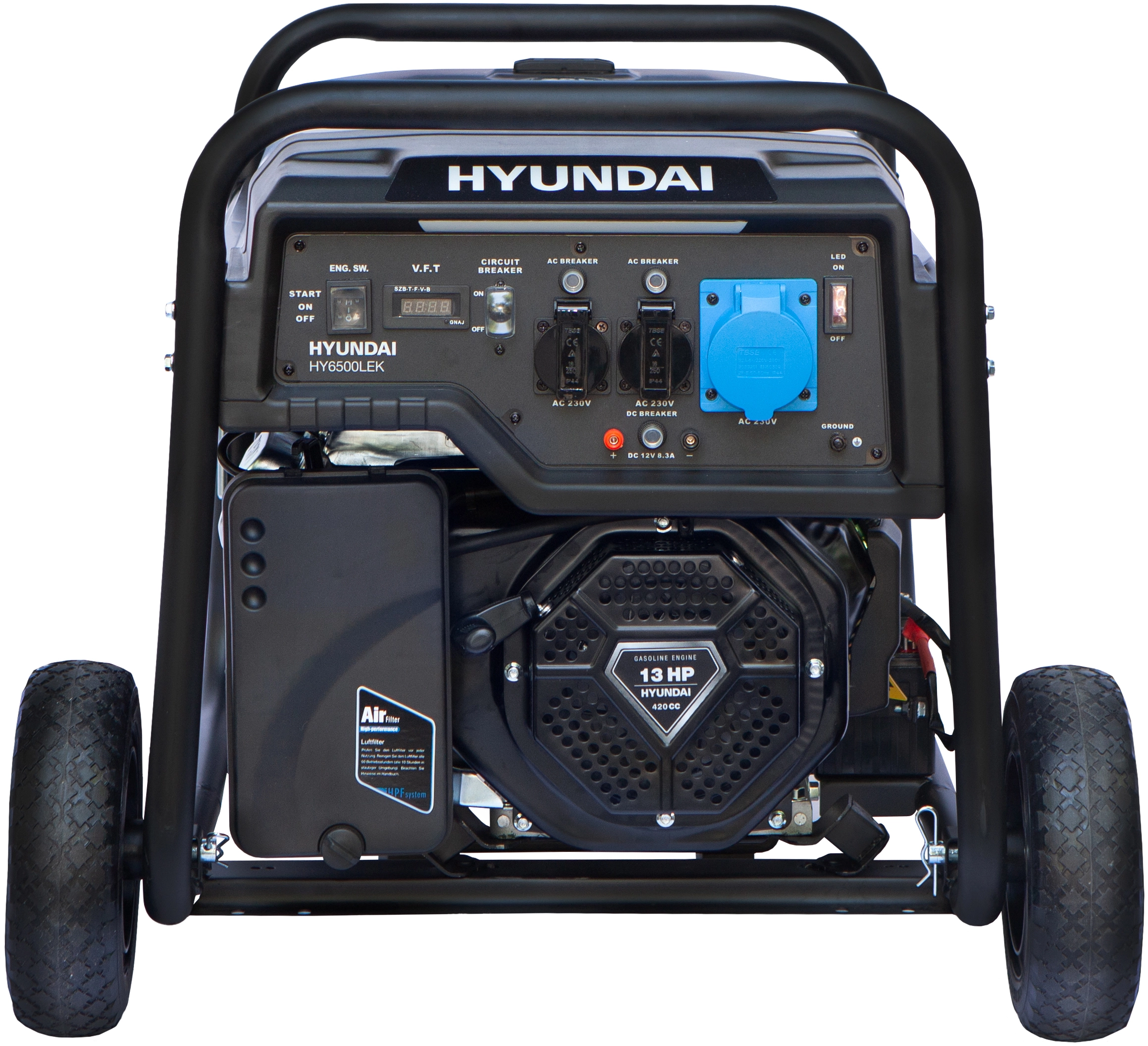 Hyundai Stromerzeuger/Benzin-Generator HY6500LEK 6,5 kW/13 PS