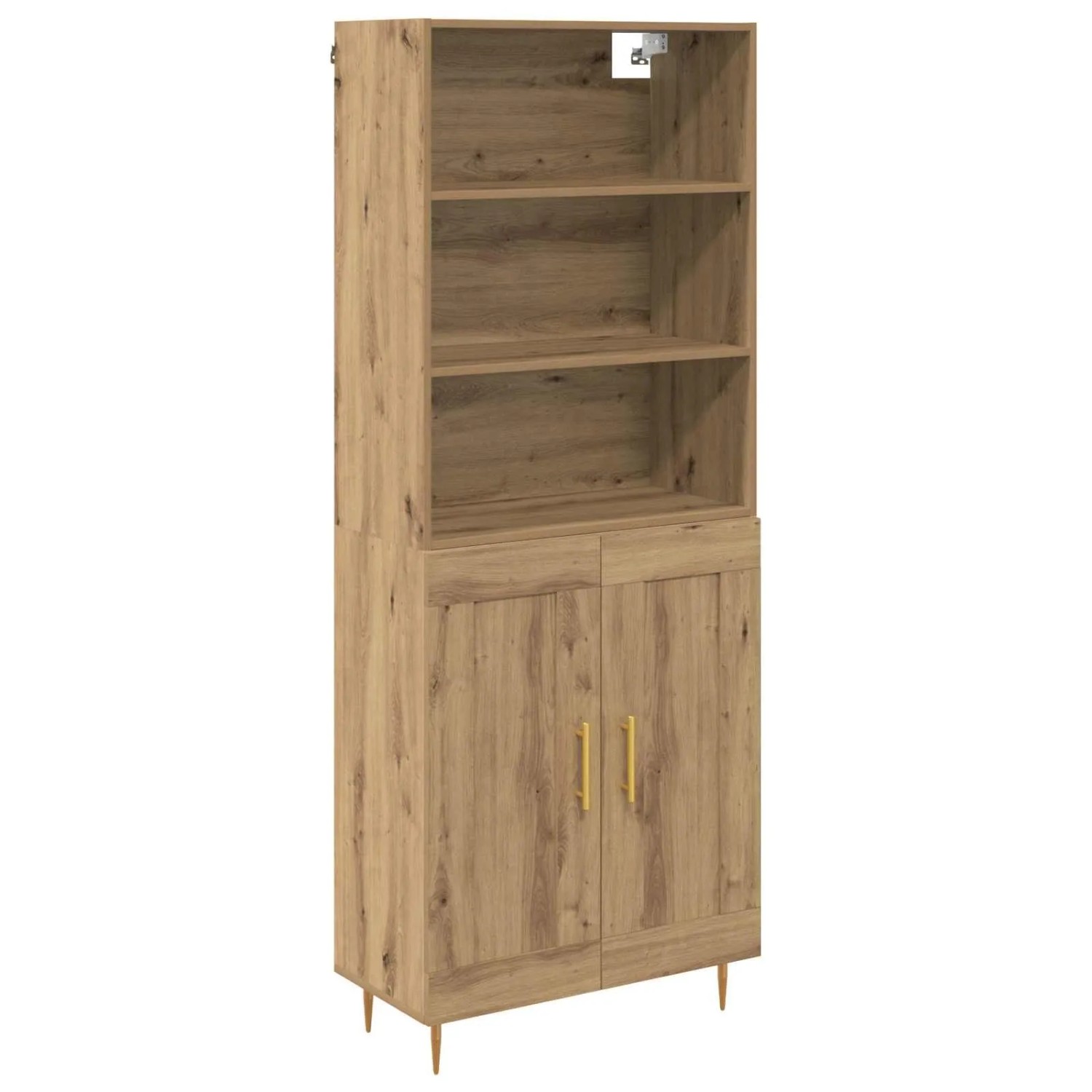 vidaXL Highboard Artisan-Eiche 69,5 x 34 x 180 cm Holzwerkstoff 3416037 günstig online kaufen