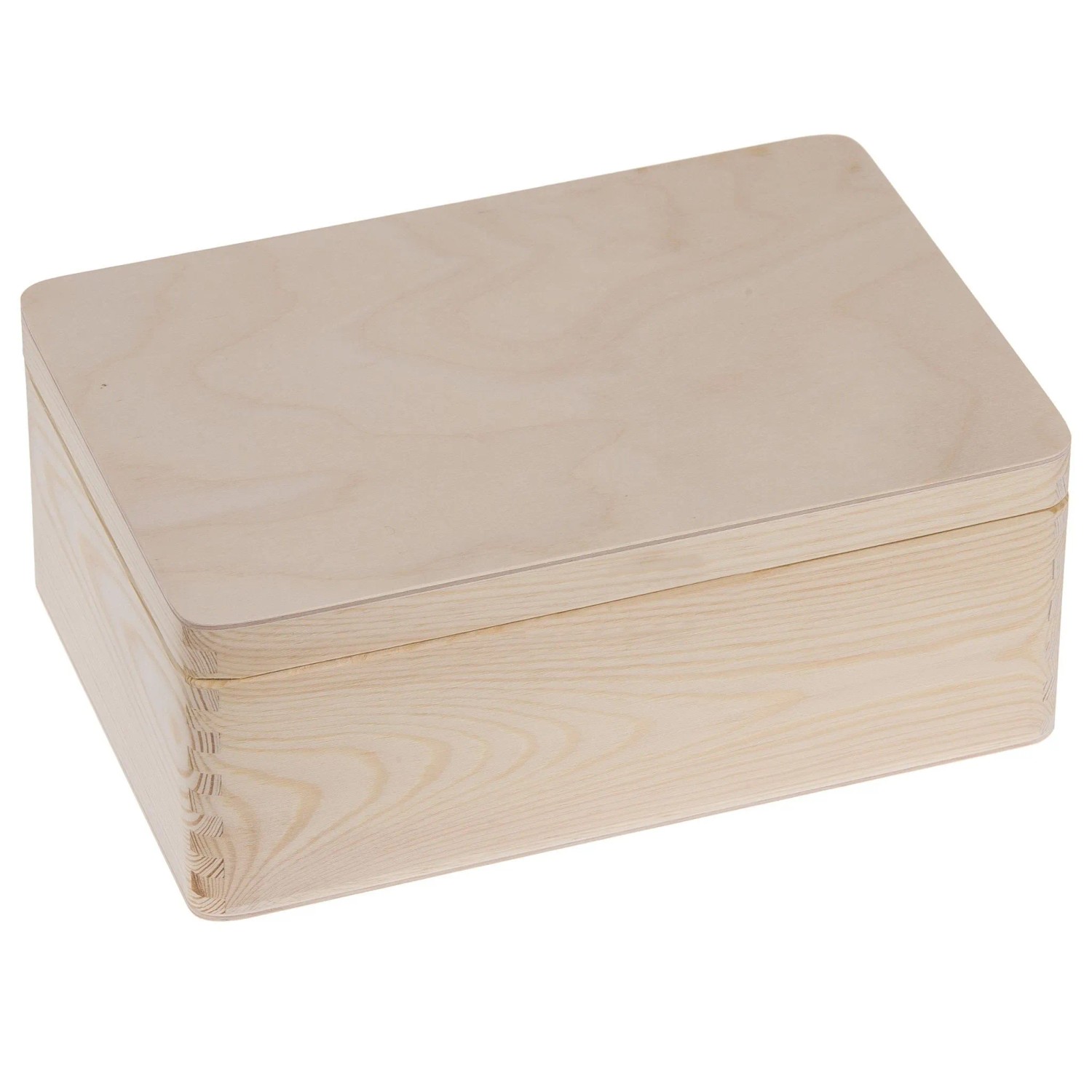 HolzFee Holzkiste 30 x 20 cm Holzbox Allzweckkiste Holz mit Deckel