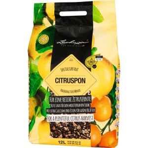 Lechuza Citrus Pon Pflanzsubstrat, 12 l, für Zitruspflanzen, mit Langzeitdünger und Lava.
