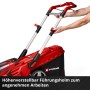 Einhell Akku-Rasenmäher Rasarro 36/42: Detailaufnahme des verstellbaren Führungsholms.