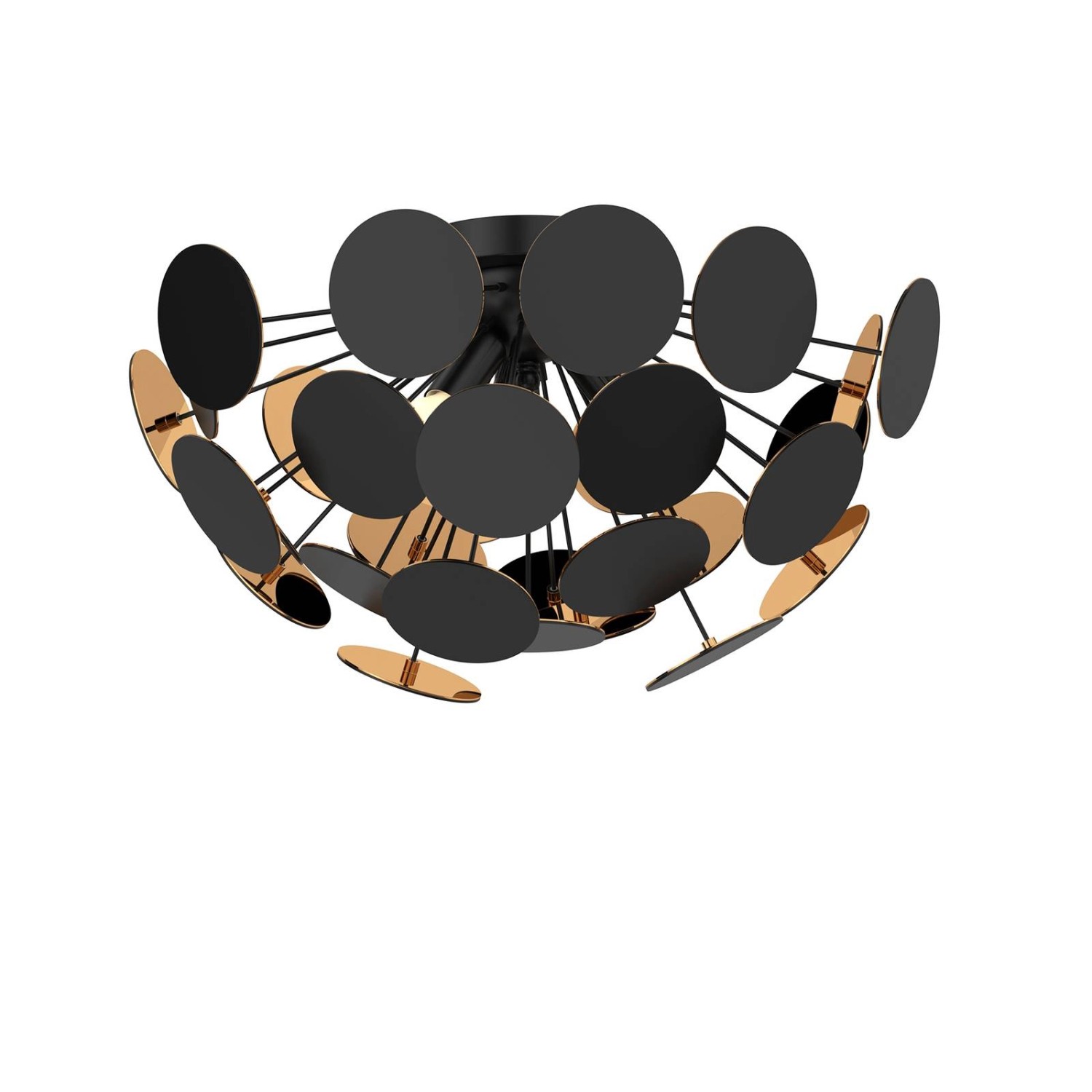 Lindby Deckenlampe Kinan 9621167 Modern in Schwarz 3-flammig E14 Wohnzimmer günstig online kaufen