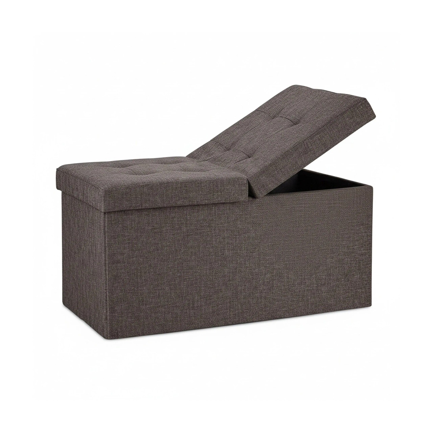 Relaxdays Sitzbank Stoff Braun Klappbar 38,5 cm x 75,5 cm x 37,5 cm 5,7 kg