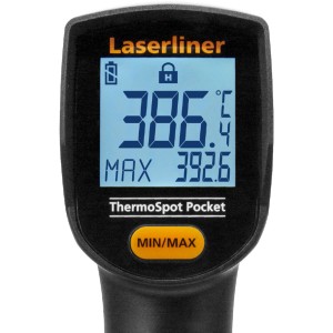 Laserliner ThermoSpot Pocket Temperaturmessgerät zur berührungslosen Temperaturmessung.