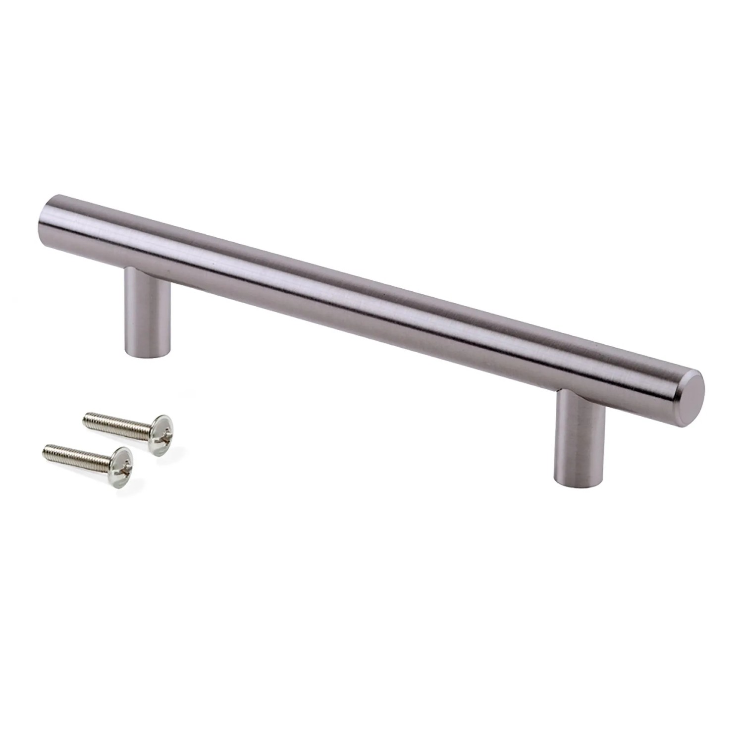 Emuca Möbelgriff Orlando L336 mm 256 mm AChsenabstand Stahl Nickel Satiniert