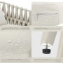 Tectake Aluminium Stuhl Lugano Im Rope Design Wetterfest und Uv Beständig 2Er Set 65 5 x 62 5 x 75 cm Beige_5