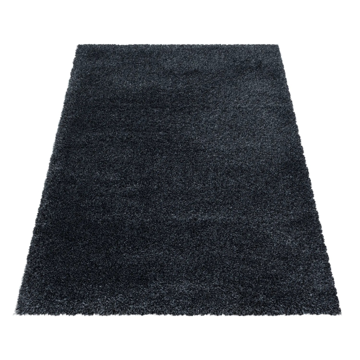 Ayyildiz Hochflorteppich Fluffy 3500, anthrazit, 160x230 cm. Weicher, einfarbiger Shaggy Teppich.
