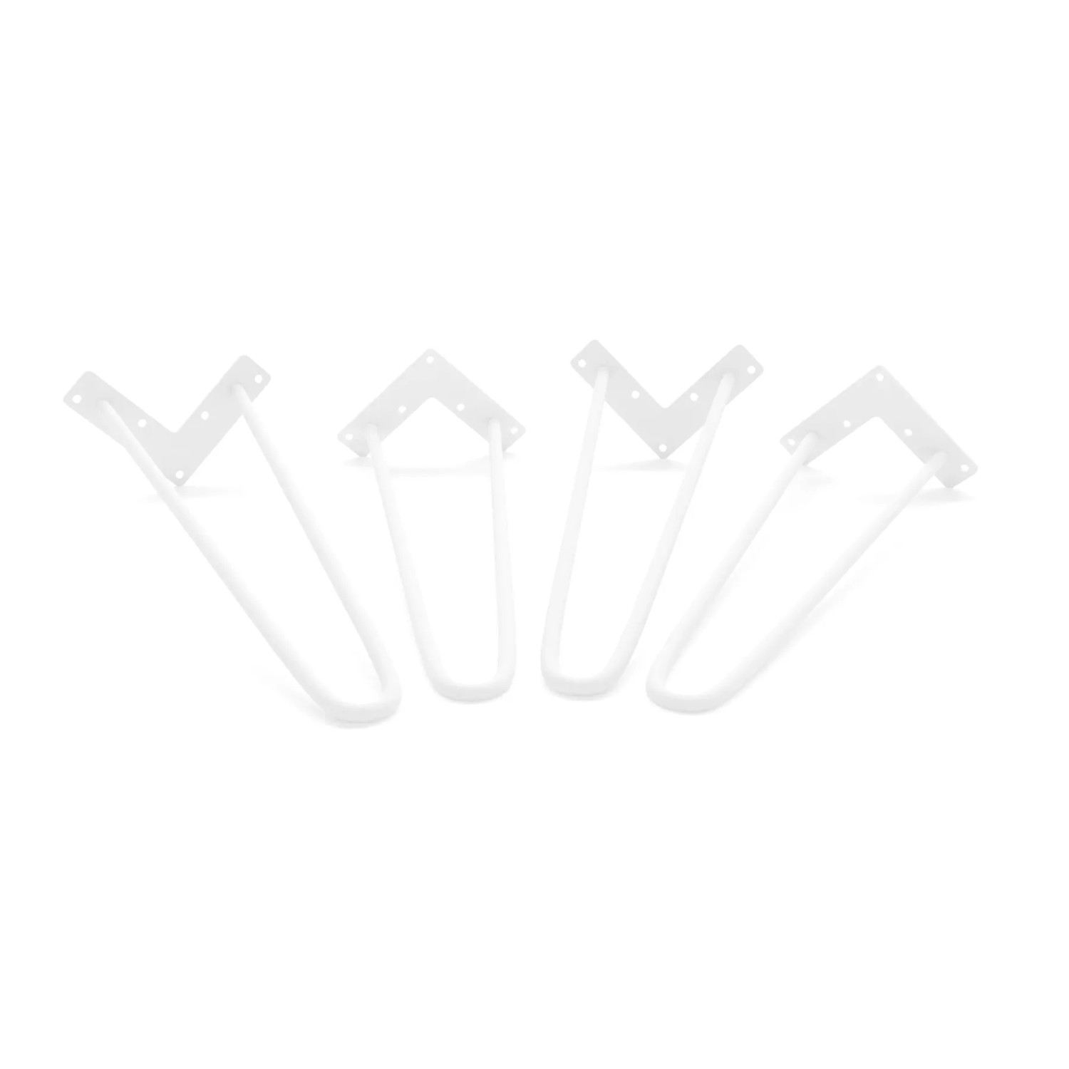 HEVVA Couchtischbeine NEAPEL 40 cm Hoch 4er Set Weiß