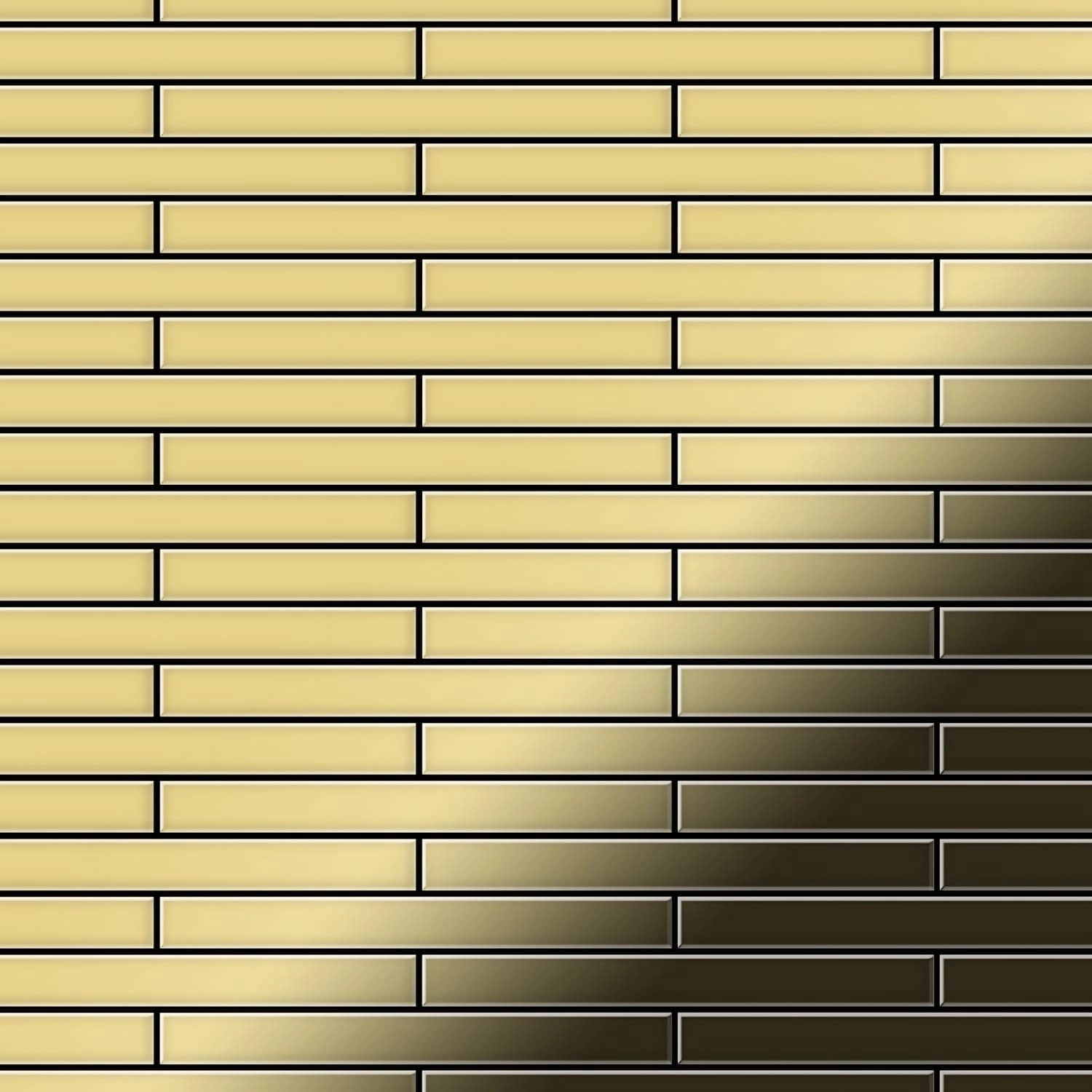 ALLOY Mosaik Fliese Massiv Metall Messing Gewalzt Gold 1,6mm Stark Deedee-b günstig online kaufen