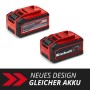 Einhell Power X-Change Akku, 18 V, 4-6 Ah Multi-Ah PXC Plus, rot/schwarz.