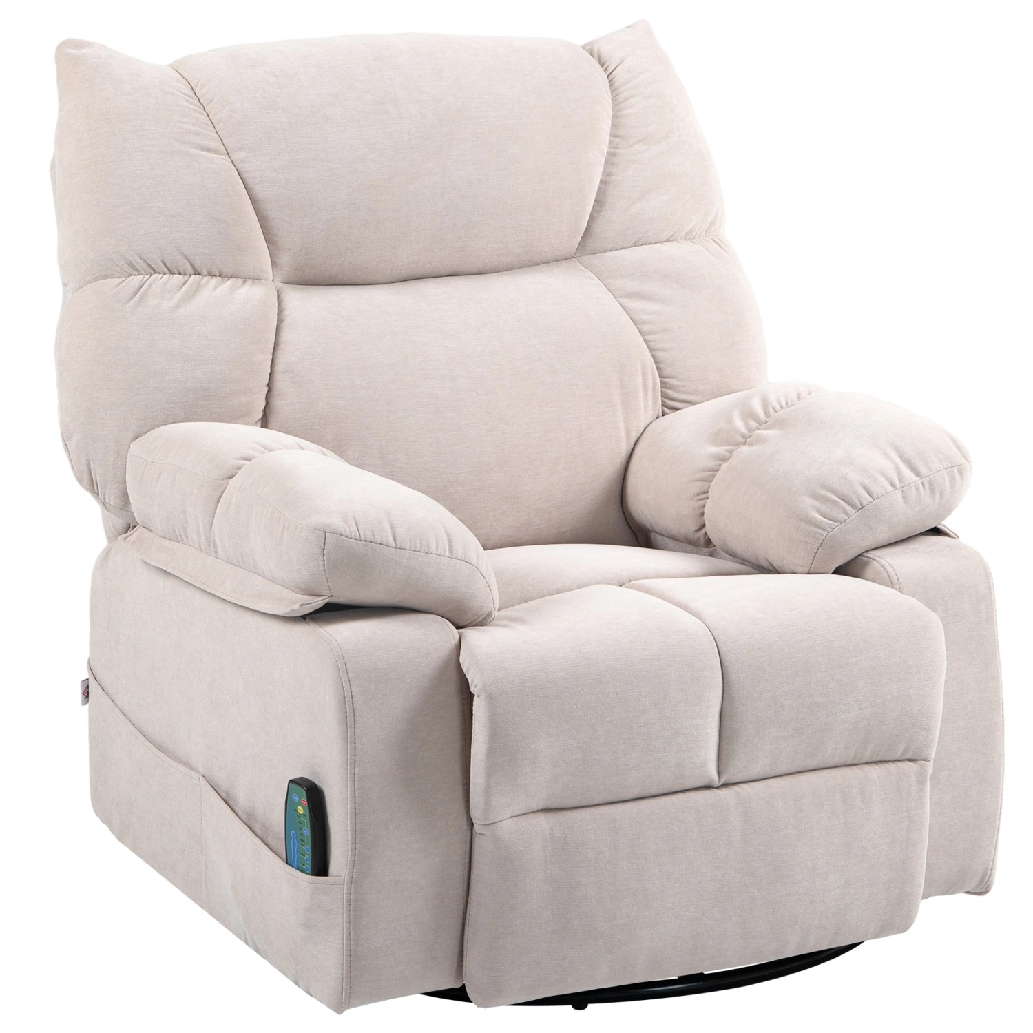 HOMCOM Relaxsessel mit Massagefunktion Elektrisch Drehbar mit Federsystem B günstig online kaufen
