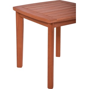 Beistelltisch aus Teakholz, Teil des Garden Pleasure Schaukelstuhl-Sets Sinaloa.