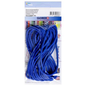 Dunkelblaue Paracord Nylonschnur, 2x4mm, 5m Länge, für Schmuckbasteln.