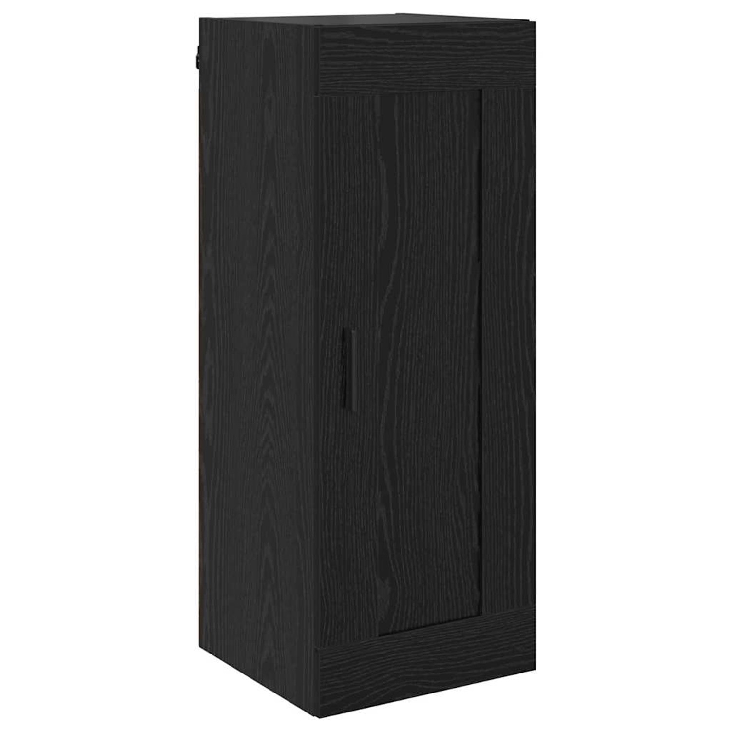 vidaXL Wandschrank Schwarz Eichen-Optik 34,5 x 34 x 90 cm 882444 günstig online kaufen