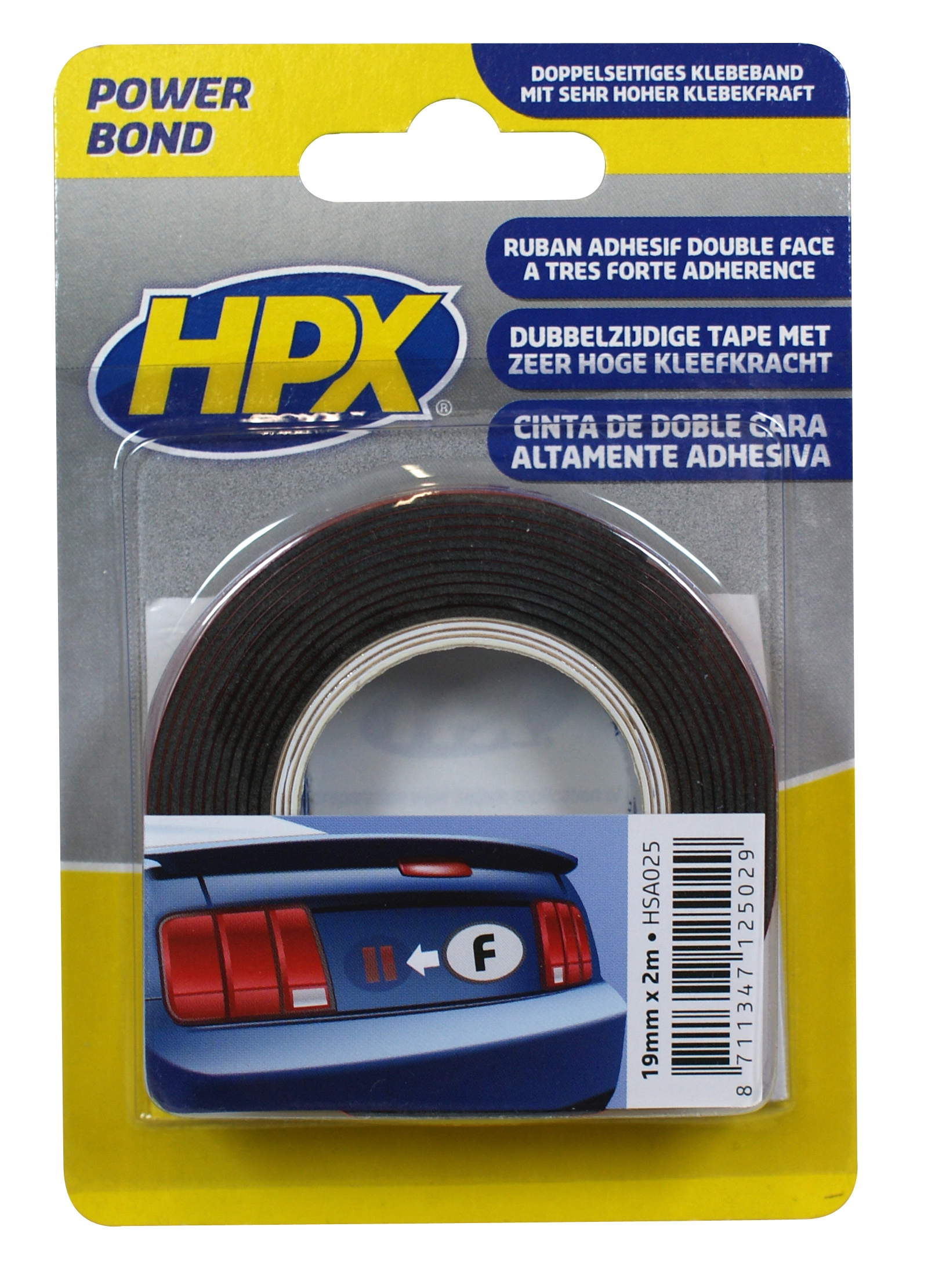Hpx - Ruban adhésif HPX double-face - Extra-fort - 19 mm x 25 m