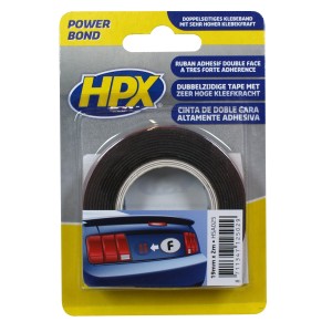 HPX doppelseitiges Klebeband, 19mm x 2m, für Lack- und Karosseriereparatur.