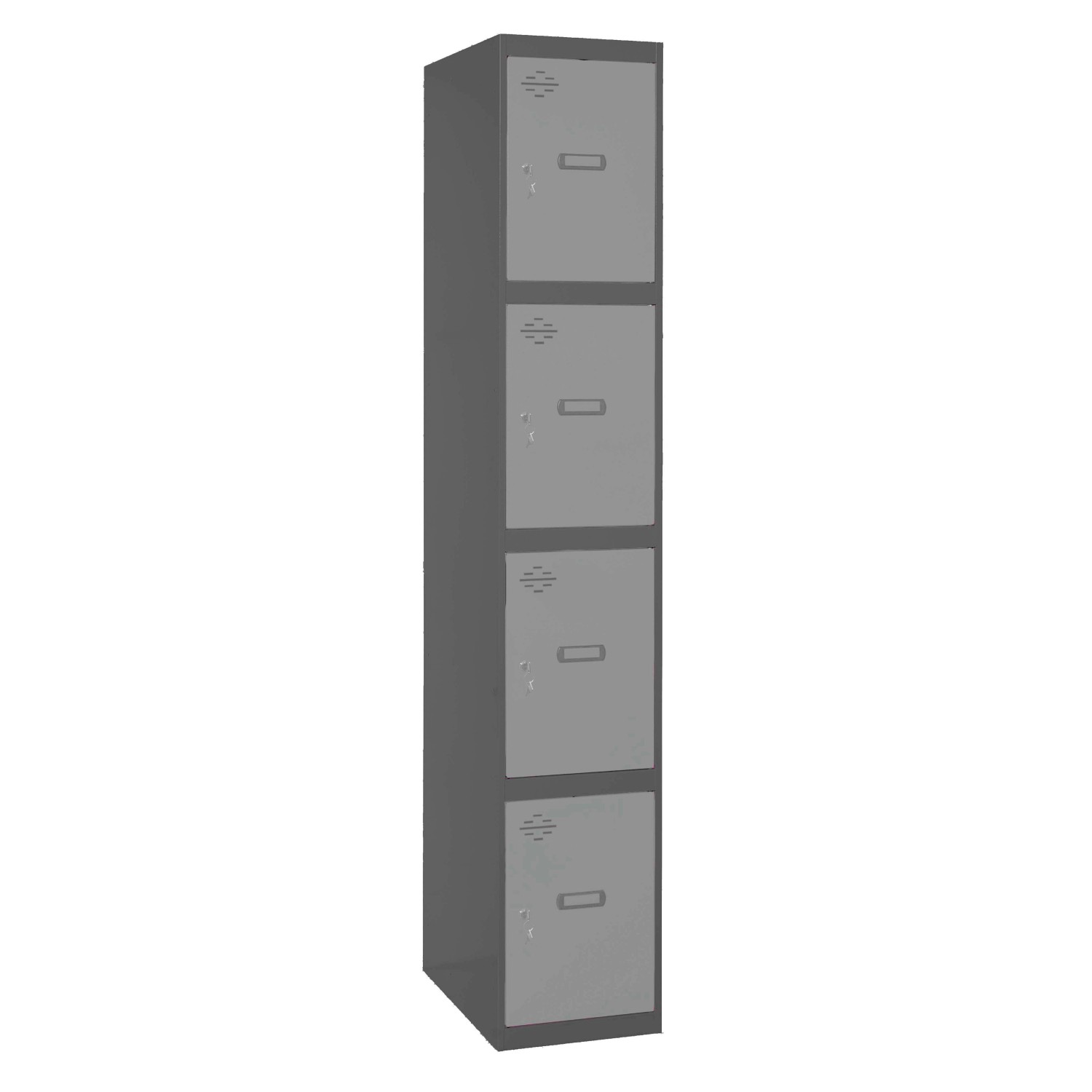 PROREGAL Spind AMEGO HxBxT 180 x 40 x 50 cm 4 Abteile Grundmodul Anthrazit- günstig online kaufen