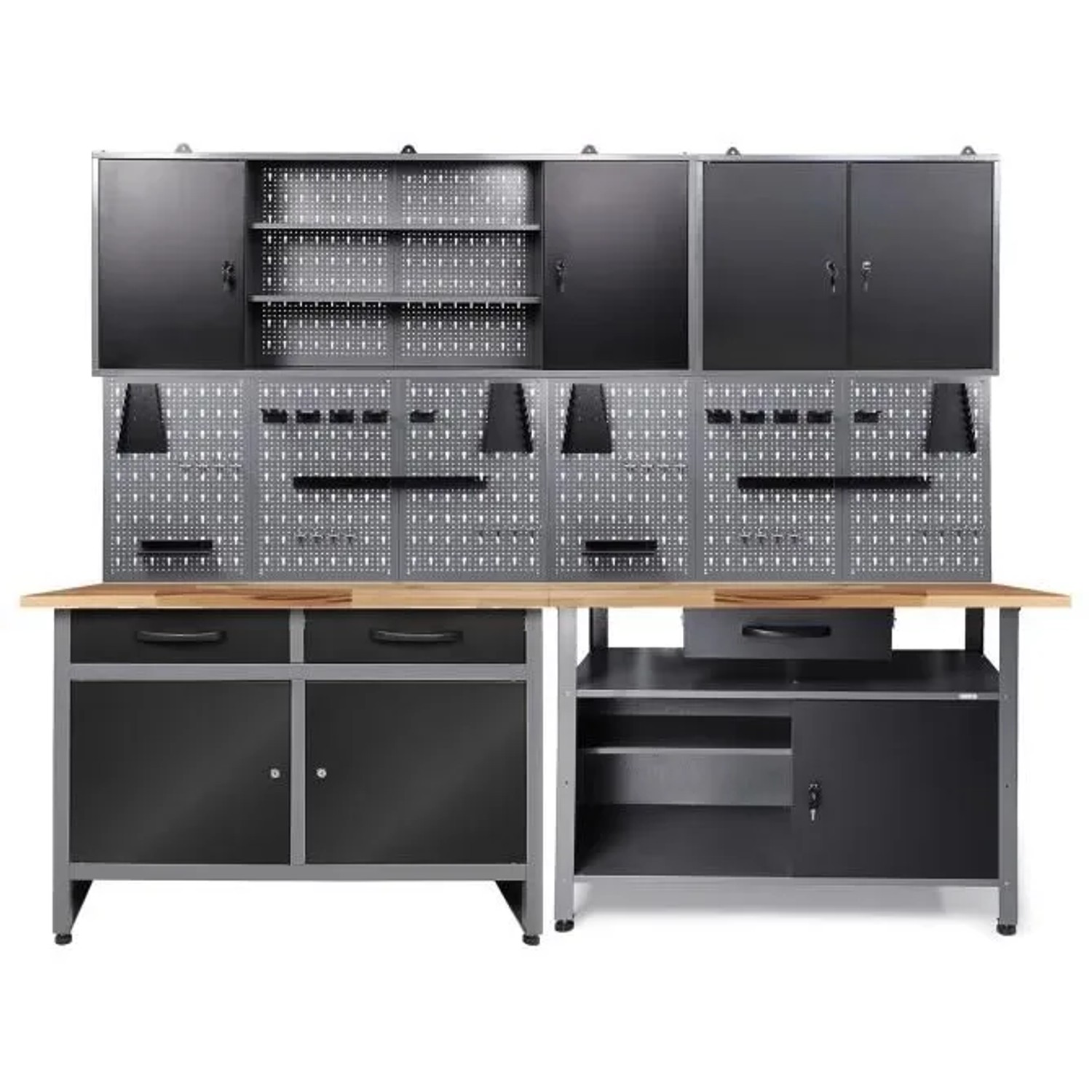 Ondis24 Werkstatt Set Werner/Klaus 240 cm 2 Schränke