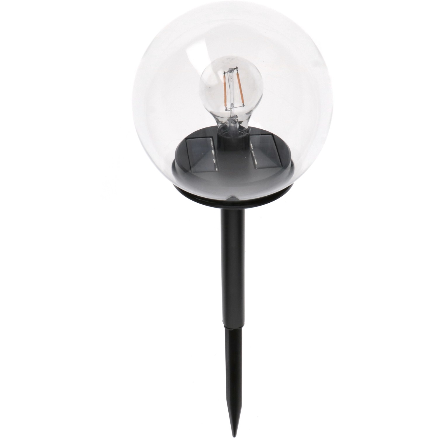 Solarleuchte Benoni mit Erdspieß 7 lm 2000 K IP44 Sensor Schwarz