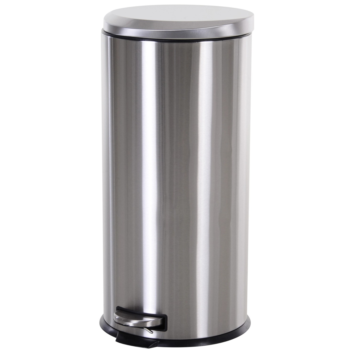 HOMCOM 30L Mülleimer aus Edelstahl mit Inneneimer Deckel Fußpedal Ø29,2 x 6 günstig online kaufen