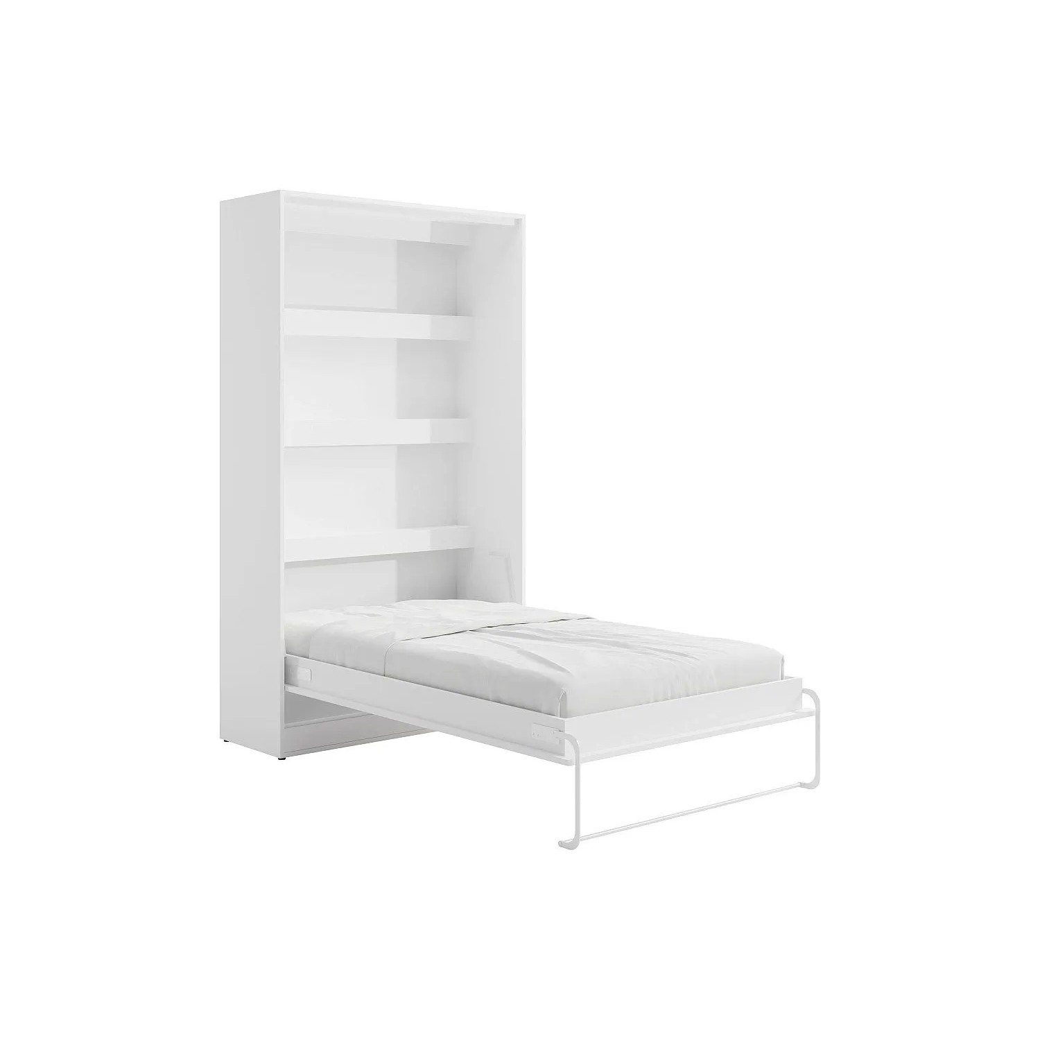 Vente-unique Schrankbett Rapili Weiß 139 cm