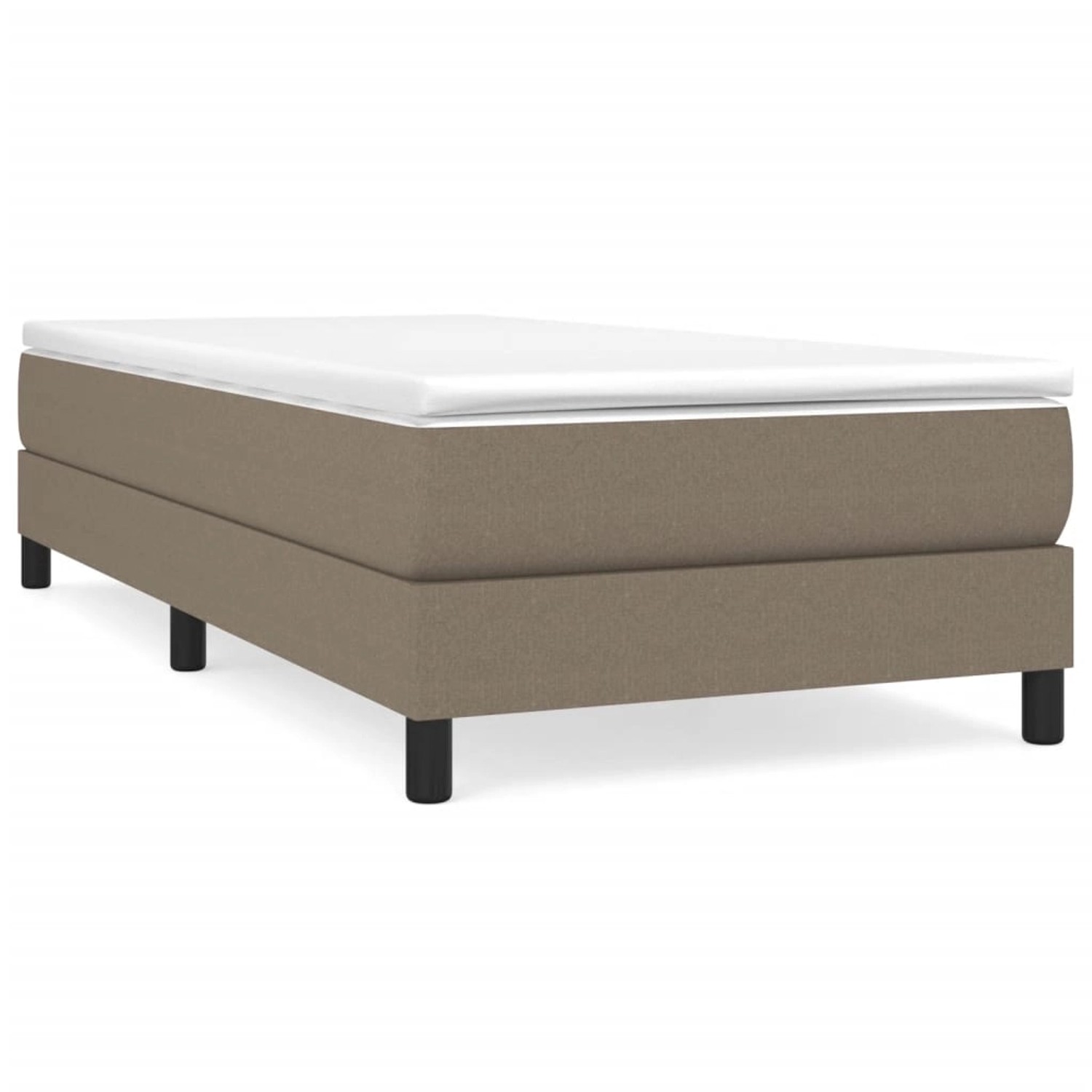 vidaXL Boxspringbett Taupe 80x200 cm Stoff1387133 günstig online kaufen