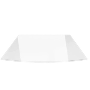 ECOfoxx Funkenschutzplatte Glasbodenplatte Segmentbogen 120x130cm