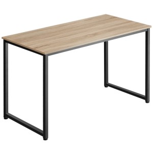 Tectake Schreibtisch Flint im Industrial Style mit Holz- und Stahlgestell in Eiche Sonoma.