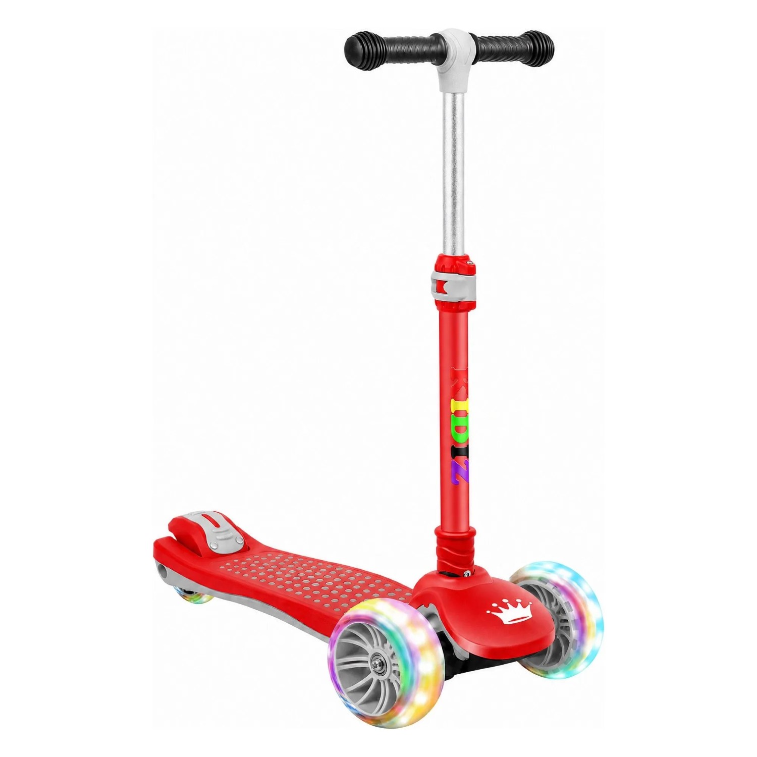 KIDIZ Dreiradscooter X-Pro2 Faltbar PU LED Räder Höhenverstellbar Rot